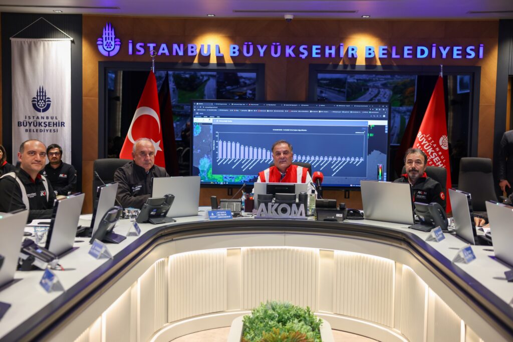İBB BAŞKAN VEKİLİ NURİ ASLAN AKOM’DA
